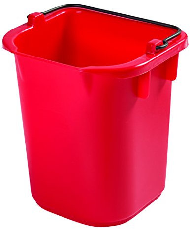 Rubbermaid Commercial Products 1857375 Reinigungseimer, robust, 5 l, Rot