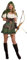 amscan set high (PKT) (844571-55) Adult Ladies Robin Hoodie Costume (Small),Mehrfarbig