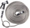 Garden Gear Easy Hose Stainless Steel Garden Water Hosepipe Rust Proof & Tangle Free with Hand Held Spray Nozzle (100ft)