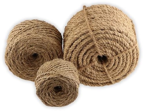 ProFlora Kokosseil Baumbinder - Vielseitig einsetzbarer Kokosstrick ideal geeignet als Baumbindeband, Pflanzenband und zum Basteln (16m, ⌀ 10mm)