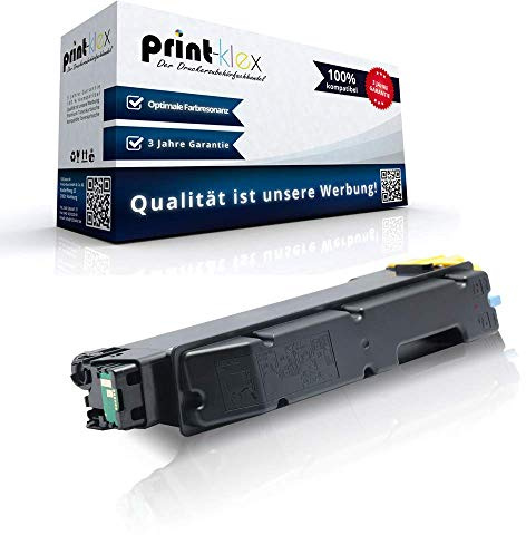 Print-Klex Tonerkartusche kompatibel für Kyocera ECOSYS M 6235 cidn ECOSYS M 6235 cidnt ECOSYS M 6635 cidn ECOSYS P 6235 CDN TK5280 TK 5280 TK 5280Y 1T02TWANL0 TK-5280Y Yellow Gelb - Office Plus Seri