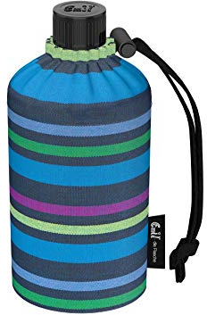 Emil Trinkflasche aus Glas für Mädchen & Jungen isolierte Glasflasche für Schule, Freizeit, Sport: Kinder & Eltern BIO Pastello 0,3l