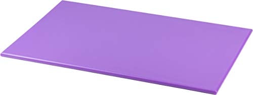 Grunwerg CB-1218P Coloured High Density Hygienic Polyethylene Chopping Board - Purple, 45 x 30 x 1 cm, Colour Coded, Prevent Cross Contamination, Suitable for Use with Allergies