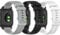 RuenTech Bracciale compatibile con Lifebee/Letsfit ID205L ID205 Cinturino di ricambio in silicone, cinturino di ricambio per uomini e donne, cinturino di ricambio per sport (nero+bianco+grigio)