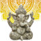 Pevfeciy Ganesha Statue Buddha Figur Groß Indische Deko Für Schreibtisch Wohnzimmer Garten,Wasserdicht, Kein Ausbleichen,26X18X30 cm