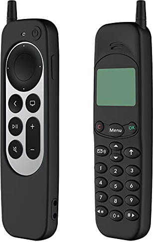 LEFXMOPHY Schutzhülle Ersatz für New Siri 3rd Gen 2022 / 2nd Generation 2021 Apple TV Siri Voice Remote, Silikon Classic Phone-Shaped Cover Skin mit Umhängeband