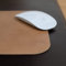 Hamosons â€“ Hochwertiges Mousepad/Mauspad aus Büffel-Leder, Natur-Beige, Modell 26304