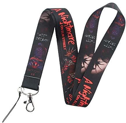 Anime Source Halloween Serie Freddy Krueger Nightmare on Elm Street Lanyard Keychain ID Badge Holder, Violett, 17