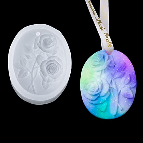Rolin Roly Moldes de resina para aromaterapia de silicona epoxi moldes de cera perfumada 3D molde de fundición de cristal de cera DIY joyas moldes para decoración