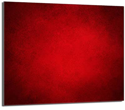 DarHaus Plaque de recouvrement, 60 x 52 cm, en verre, pour cuisinières électrique, à induction, convient comme décoration, protection anti-éclaboussures ou planche à découper, Rouge