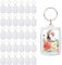 ANNTIM 30 Stück Acryl Schlüsselanhänger Foto Beidseitig, 5,5*4 cm Transparent Schlüsselanhänger Selbst Gestalten, Schlüsselanhänger Blanko Foto Personalisierter Schlüsselanhänger für Familie & Paare
