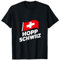 Schweiz Flagge Fussball Eishockey Fanshirt Hopp Schwiiz T-Shirt