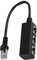 Zerodis TV Video Home Zubehör Ethernet-Verlängerungskabel Kabel Buchse Port Transfer Connecter Splitter Ethernet-Splitterkabel