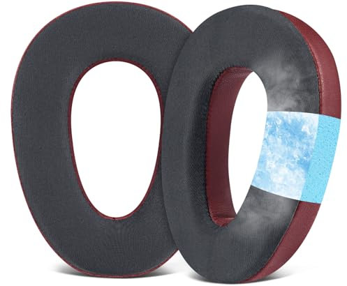 SOULWIT Cooling Gel Professional Earpads Replacement for Sennheiser PXC480, PXC550, PXC 550-II, MB660 UC, MB 660 MC, Ear Pads Cushions for EPOS Adapt 660, with Noise Isolation Memory Foam - Burgundy