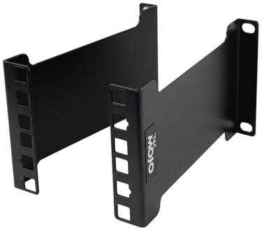 Tecmojo 2U Server Rack Depth Extender - 6in/15.24cm, Black Steel, Rack Mount, Compatible with Server, Networking, Telecom & AV Equipment