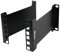 Tecmojo 2U Server-Rack-Tiefenverlängerung, 15,24 cm, schwarzer Stahl, Rackmontage, kompatibel mit Server-, Netzwerk-, Telekommunikations- und AV-Geräten