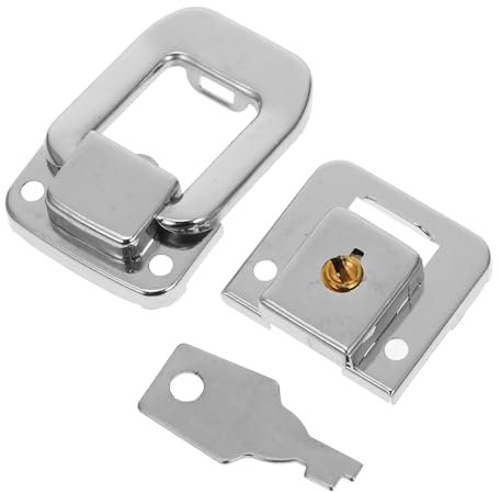 AUTSUPPL Durable Suitcase Lock Hasp with Key Latch User-Friendly Toggle Latch for Easy Access Versatile for Suitcases Travel Bags More Compact Design for Stylish Luggage Security