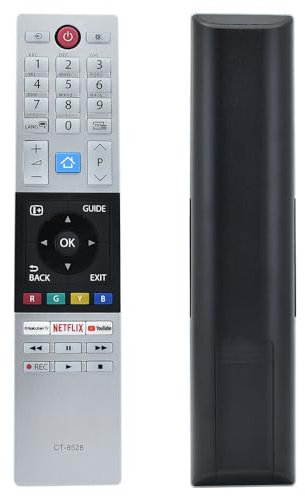 XINFUTE Télécommande CT-8528 pour téléviseur Toshiba 43V5863DB 49V5863DB 55V5863DB 43V6863DB 43L2863DG 49U7863DG 49L2863DG 49U6863DG 55U6863DG 55 x 98 cm. 63DG