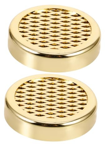 FRCOLOR 2pezzi Umidificatori Per Sigarette in Spagnolo Umidificatori Portatili Per Idratazione e Aumento Umidità Delle Sigarette Dischi Color Oro Per Conservazione Protezione Dalla