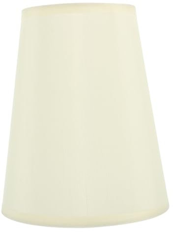 QUMIIRITY kleine Lampenschirme für Tischlampe schlafzimmerlampe schlafzimmer lampen leuchtschild Lampenschirm für Tischlampen LED Lampenschatten für Stehlampe Tischlampenschirm Eisen Beige