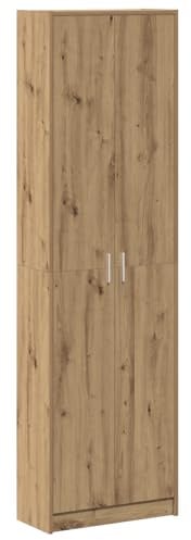 vidaXL Armario Roble Artesanal Grande 55X25X189 cm Madera Elaborada con Amplio Almacenamiento Y Diseño Moderno para Muebles De Dormitorio Sala De Estar Solución Elegante Interior