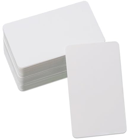 200 Stück Weiße Karteikarten Blanko, 9 cm X 5.2 cm Kraftpapier Party Karton | Blanko Papier Karten zum Selbstgestalten, , Kleine Zettel für Botschaften Lernen GedäChtnis, Memokarten, Notizkarten