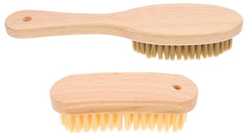 iplusmile Lot de 2 Brosses pour Enlever Le Sable de Plage Accessoires de Surf Portables Brosse à Sable Poils Doux Ovales et Poils Durs Longs Outil Léger pour Nettoyage Rapide en Vacances