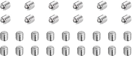 QUARKZMAN 80 Piezas Tornillos De Fijación M3-0.5 X 3mm 304 Acero Inoxidable | Punta De Copa Cabeza Allen Hexagonal Interna, Para Reparación De Accesorios De Baño Muebles Proyectos DIY