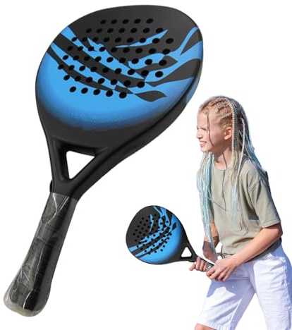 Paddle Racket - 18.5x10.43x1.5in Paddle Tennis Racket | Carbon Fiber Rackets | Paddles Rackets for Adults | Ergonomic Outdoor Sports Activities Games for Adults Men Women