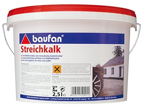 Baufan 100011 Streichkalk, Weiß