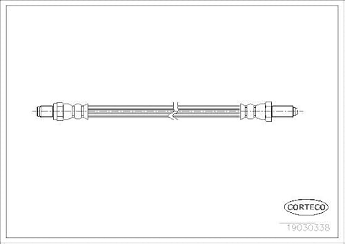 Corteco 19030338 Bremsschlauch vorne | 19030338 Kompatibel mit 95 Station Wagon,96