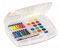 PRIMO - Malkoffer für Kinder mit 14 Temperafarben + 15 Aquarellfarben + 2 Aquarellpinsel, Briefpapier-Malpaletten-Set mit Gouache Farben Set, Schreibwaren mit Radiergummi, Spitzer und HD-Bleistift