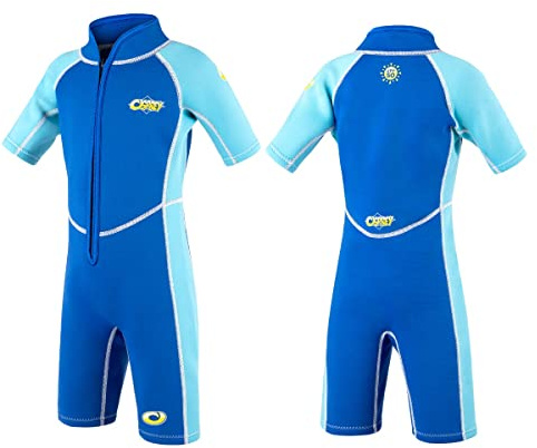 Osprey Traje Corto de Buceo niños, con protección SPF 50+, 2 mm, Niños, Shorty Octopus SPF 50 Plus 3/2 mm, Octopus - Blue
