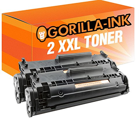 Gorilla-Ink 2 Toner kompatibel mit HP Q2612A 12A Black | Geeignet für HP Laserjet 3020/3020 AIO / 3030/3030 AIO / 3050/3050 Z / 3052/3055 / M 1005 MFP/M 1319 F MFP