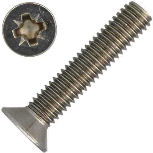 10 Stück Senkkopfschrauben M4 X 60 mit Kreuzschlitz Z DIN 965 Edelstahl A2