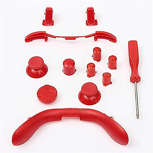 LB RB LT RT ABXY Bumper Triggers Thumbsticks D Pad Bullet Buttons Mod Kit für Xbox 360 Controller (rot)
