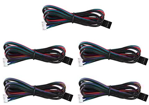 Jopto Cable bipolar para motor paso a paso Nema17 de 4 pines, cable de conexión para motor paso a paso de 4 pines, cable de 42 motores para impresoras 3D CNC