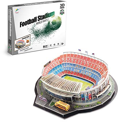 ChooSe 100pcs 3D Puzzle - Nou Camp Stadium - Barcelona FC - Realistic - Age 8-14 - Unisex - Intermediate Skill Level