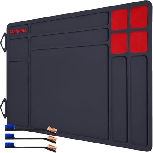 BOOSTEADY Pistolenreinigungspad, rutschfeste Pistolenwartungsmatte, gummierte Reparaturmatte 15,9 x 9,8