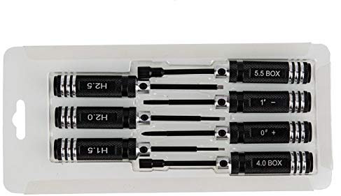 RC Parts Ultimate Mini Imbus Set 1.5, 2.0, 2.5 mm Kreuz 0+ Schlitz 1-4.0+5.5mm Innensechskannt