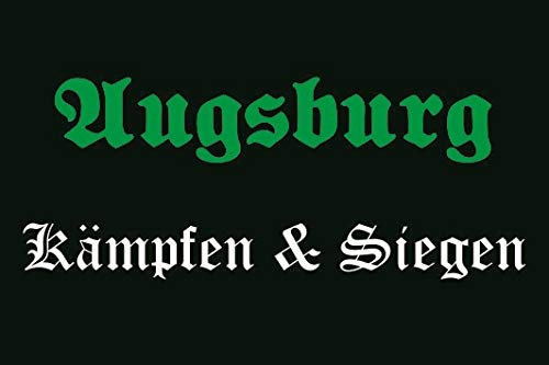 U24 Aufkleber Augsburg Kämpfen & Siegen Flagge Fahne 8 x 5 cm Autoaufkleber Sticker