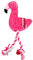 VILLCASE Jouet de Corde à Mâcher pour Chien de Compagnie en Peluche Jouets de Corde de Grincement de Chiot en Forme de Flamant Rose Jouets Dentraînement Interactifs de Nettoyage des Dents