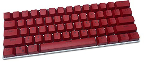 Keycaps, 61 Keycaps PBT Keycaps Hintergrundbeleuchtung Mechanische Tastatur Keycaps für Ducky Keyboard / GH60 / RK61 / ALT61 / Annie/Keyboard Poker Keys (Nur Keycaps