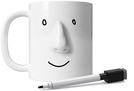 My Mood Today Keramik DIY Tasse + Stift | Tasse selbst dekorieren | personalisierte Tasse | niedliche Tasse Geschenk für Sie oder Ihn | Coole Tassen Geschenkidee