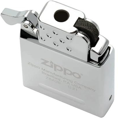 Zippo® Feuerzeug Taschenlampe Einsatz Gelb Gas® mit Radzündung, nachfüllbar für jeden Zippo, komplett aus Metall, tolles Geschenk