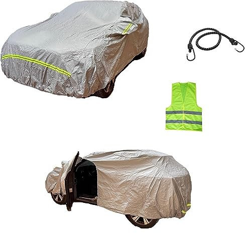 KOMPATIBEL MIT Ford Mustang Convertible 5.0 V8 TiVCT AUT. GT ABDECKPLANE WASSERDICHT MIT Futter Abdeckung STOßFEST XL 533X196X120CM AUTOABDECKPLANE FÜR Auto MIT SEITLICHER ÖFFNUNG