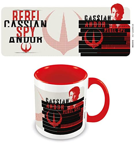 Star Wars: Andor - Mug REDACTED (Taille unique) (Rouge/Blanc/Noir)