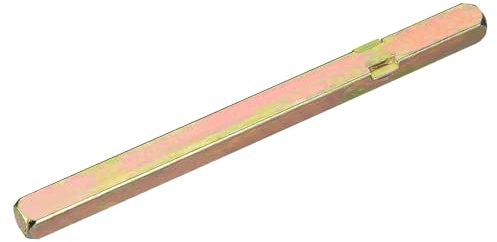 sourcing map Door Knob Spindle, Spare Door Handle Spindle Bar, 120mm Long Door Spindle Replacement Door Handle Parts for 25mm Thick Doors, Gold