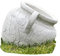 FABRIQ Pot de fleurs pour l'extérieur - Vase à fleurs endommagé - Style classique - Silencieux - Pour l'extérieur - En pierre - Gris - 11 kg - 3 l
