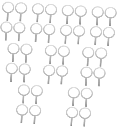 TOPBATHY 36 Pièces Anneaux de cuisson au thé au lait rebord de tasse à lait anneau de protection du rebord de la coupelle gril Anneaux pour tasses de lait Anneaux pour tasses à café pudding